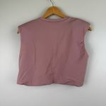Blanca Vita Sleeveless Crew Neck Top Cropped Shirt Pink Women's Size Italy 42 Size M Photo 3