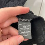 EUC 89th & Madison women’s black layered lace front zip short sleeve top large Photo 3