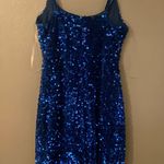Macy's Blue Hoco Dress Photo 1