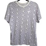 Nike The  Tee 100% Cotton Purple Just Do It Allover Icon Tee Photo 0