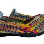CORKYS Sidewalk Flat Ballerina Woven Multicolor Round Toe Shoe Lightweight 7 EUC Yellow Photo 8