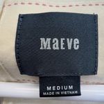 Maeve Anthropologie  Floral Long Sleeve Mini Dress Cream M Swing Bell Sleeve Photo 1