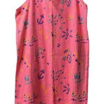 Vintage‎ USA Cotton 90S Pink Sundress Swimsuit Cover Up Fish Sailboats Sz Medium Photo 0