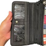 Liz Claiborne Black and Pink Geometric Wallet Photo 6