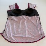 Torrid  Swim Wireless Ruched Cap Sleeve Tankini Top‎ Pink Animal Print Size 4X Photo 8