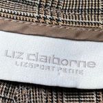 Liz Claiborne  Vintage Trousers Womens 8P Petites Brown Plaid Office Casual Pants Photo 3