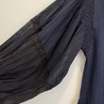 Free People NWT  Light Magic Henley In Deepest Navy Top Size XS Photo 4