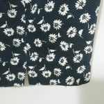 J. McLaughlin  10 Cotton Sleeveless Floral Crop Top in White on Black Photo 4