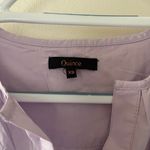 Quince 100% Organic Cotton Poplin Tiered Lilac Dress XS stretch Purple Photo 5