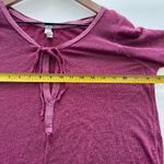 Free People  Affogato Hacci Henley Linen Blend Top long sleeve lightweight S Photo 7