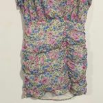 ZARA Floral Draped Ruched Dress Photo 2
