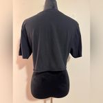 Goodie Two Sleeves EUC  Black and White Minimalist Crop Top size medium Photo 3