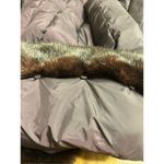 Tahari  WOMENS WINTER Faux Fur HOODED PUFFER COAT Size Small Sangria Photo 4