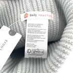 Anthropologie Daily Practice by  Sport Club Ribbed Light Grey Beanie Hat Photo 4