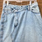 ZARA TRF Crossover Long Denim Skirt Blue XS Photo 4