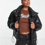 Missguided faux leather puffer Photo 3