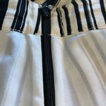 Rebecca Minkoff  Striped Silk A Line‎ Mini Skirt Size 2 Black White Photo 5