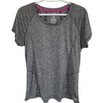 Avia women's XL gray heather stretchy pullover short sleeve crew neck t-shirt Photo 5