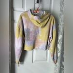 Space Jam Hooded Cropped Graphic Sweatshirt tie dye looney tunes sz XL cotton Photo 6