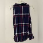 Ambiance Plaid Shirt with Shoulder Cut Outs Size M Photo 4