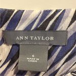 Ann Taylor  Blue, White, Black Tiered Silk Mini Skirt Photo 3