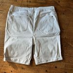 Chico's Chico’s cream Bermuda stretchy longer length 1.5/10 shorts Photo 3