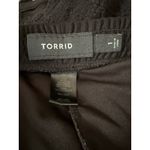 Torrid Pull-On Stretch Mesh Mid-Rise Short Womens Sz 1 1X Black Lace Embroidered Photo 5
