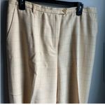 Pendleton Rayon, Wool & Silk Blend Trouser Pant Suit Size 16 and Gorgeous Yellow Photo 4