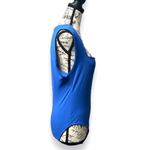 ZARA  L Blue Bodysuit Square Neck Sleeveless Tank Top Stretch Fitted Minimal NWT Photo 4