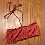 Free People  Beach Don't‎ Kill My Vibe Bronzer Brown Halterneck Bandeau Top XS Photo 5