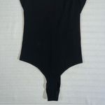 Reformation  Hampton Bodysuit Women’s Size M Black Minimalist Preppy Photo 5