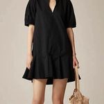 J.Crew NWT  Tall Delilah Mini Dress Cotton Poplin Black Photo 0