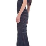 Norma Kamali NWT WALTER FISHTAIL GOWN COLOR: BLACK MESH Size XL/42 Photo 2