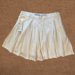 Urban Outfitters White pleated tennis mini skirt light academia preppy twee Photo 2