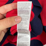 Edikted Women's Logan Light Knit Striped Pullover Sweater Blue and Red Size M/L Photo 11