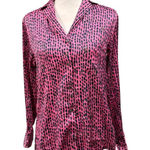 New Caliban Button Front Blouse, IT Size 40 Pink Photo 0