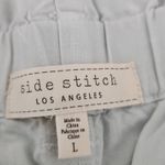 Side Stitch Los Angeles Wide Leg Button Front Pants Women’s Size Large NWOT Blue Photo 6