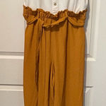 J for Justify  White and Mustard Jumpsuit Photo 0