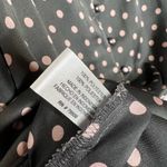 Violet+Claire 🌱 Grey and Pink Polka Dot Sleeveless Peplum top Size M Photo 5