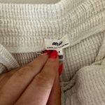 Aerie cream waffle shorts Photo 2