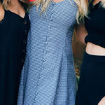 The Vintage Shop Black and White Checkered Mini Dress Photo 0