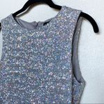 ASOS Sleeveless Crewneck Sequin Sheath Dress Size 6 Photo 1