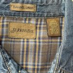 st. john's bay Vintage  Flannel Lined Denim Shacket Photo 4