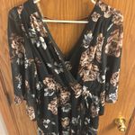 Bailey blue  dark green floral dress in size large Photo 2