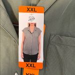 Jachs Girlfriend  Olive Green Blouse Size XXL NWT Photo 5