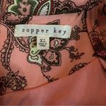 Copper Key Paisley Print Floral Sleeveless Halter A-Line Dress Multicolored Photo 11