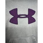 Under Armour Womens XS Gray Purple Logo Hoodie Sweatshirt UA Storm Photo 7