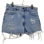 Levi's  Vintage Silver Tab Distressed Denim Shorts Photo 0