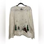 Holiday Time Holiday Sweater Snowy Scene Photo 2