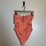 Free People Citrine Carson One-Piece Swimsuit in Mandarin Stamps Photo 1